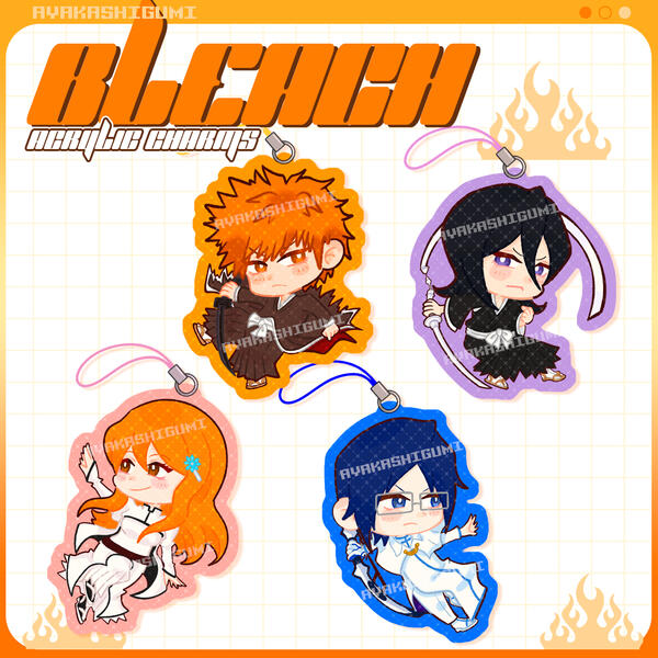 BLEACH acrylic charms BLEACH acrylic charms