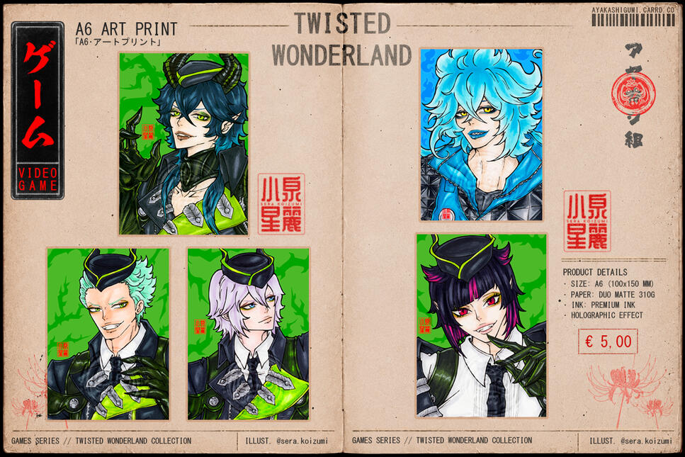 GAMES SERIES • TWISTED WONDERLAND COLLECTION GAMES SERIES • TWISTED WONDERLAND COLLECTION