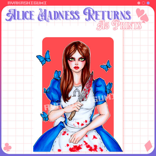 ALICE MADNESS RETURNS A5 prints ALICE MADNESS RETURNS A5 prints