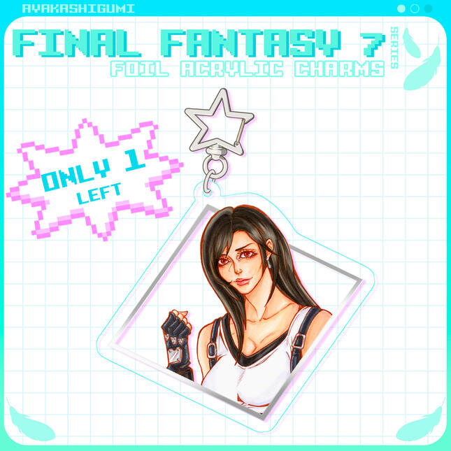 FINAL FANTASY 7 foil charms