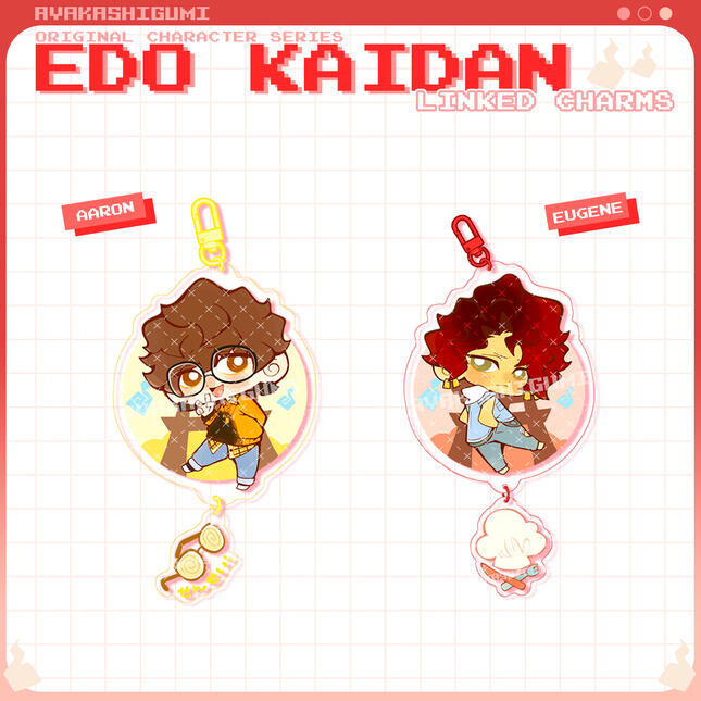ORIGINAL CHARACTERS linked acrylic charms ORIGINAL CHARACTERS linked acrylic charms